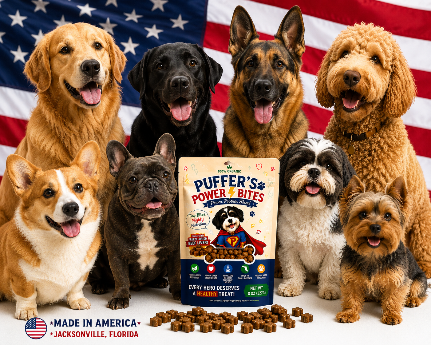 Puffer's Power Bites - Freeze-Dried Beef Liver