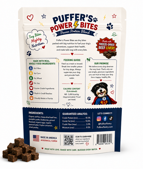 Puffer's Power Bites - Freeze-Dried Beef Liver